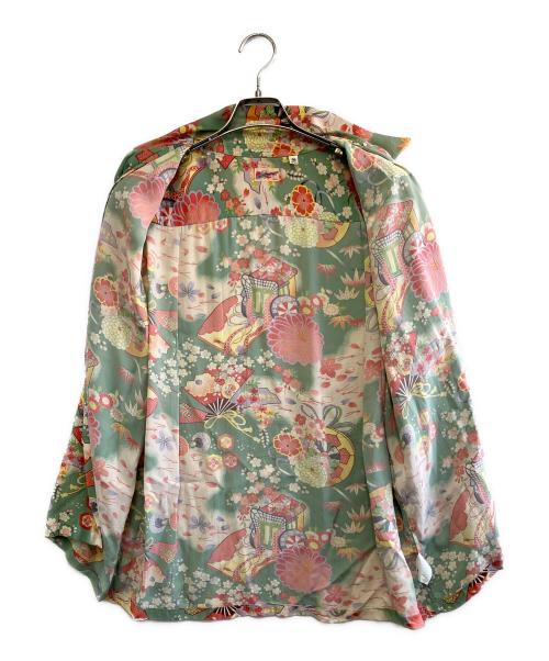 Sun Surf（サンサーフ）Sun Surf (サンサーフ) 半袖シャツ ピンク×グリーン サイズ:Mの古着・服飾アイテム
