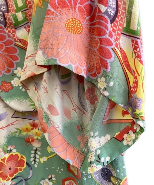 Sun Surf（サンサーフ）Sun Surf (サンサーフ) 半袖シャツ ピンク×グリーン サイズ:Mの古着・服飾アイテム