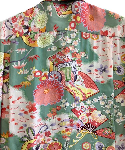 Sun Surf（サンサーフ）Sun Surf (サンサーフ) 半袖シャツ ピンク×グリーン サイズ:Mの古着・服飾アイテム