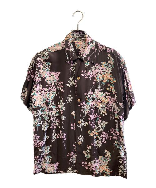 Sun Surf（サンサーフ）Sun Surf (サンサーフ) 半袖シャツ ブラウン サイズ:Lの古着・服飾アイテム