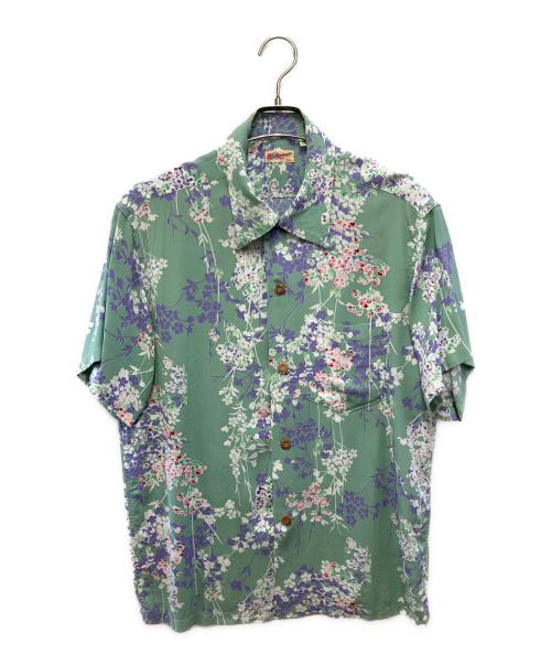 Sun Surf（サンサーフ）Sun Surf (サンサーフ) 半袖シャツ ブルー サイズ:Mの古着・服飾アイテム
