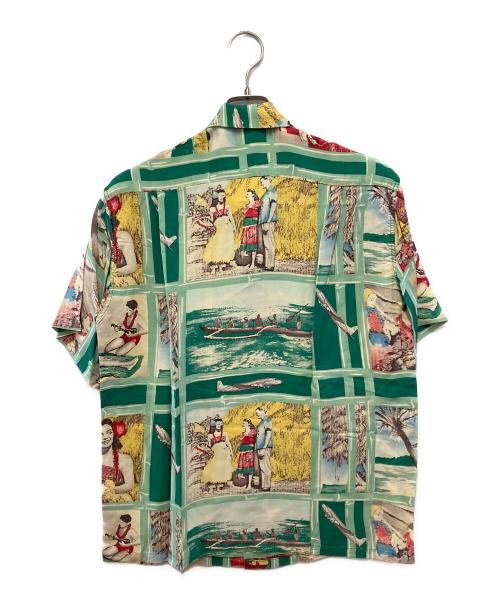 Sun Surf（サンサーフ）Sun Surf (サンサーフ) 半袖シャツ グリーン サイズ:Mの古着・服飾アイテム