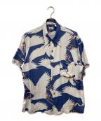 Sun Surfサンサーフ）の古着「半袖シャツ」｜ブルー