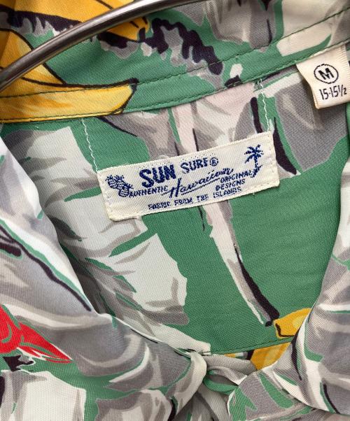 Sun Surf（サンサーフ）Sun Surf (サンサーフ) 半袖シャツ グリーン サイズ:Mの古着・服飾アイテム