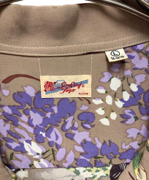 Sun Surf（サンサーフ）Sun Surf (サンサーフ) 半袖シャツ ベージュ サイズ:Lの古着・服飾アイテム