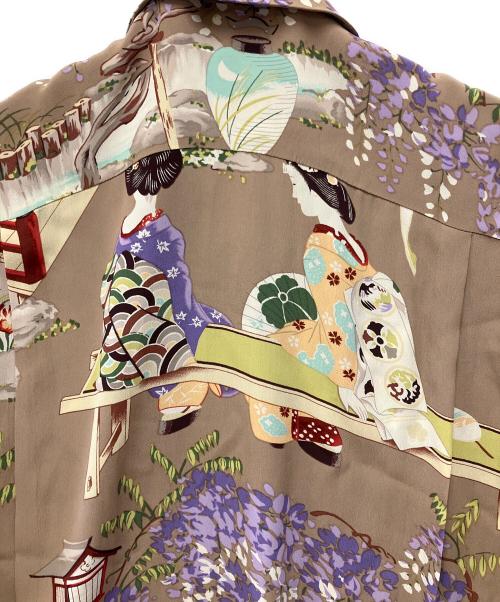 Sun Surf（サンサーフ）Sun Surf (サンサーフ) 半袖シャツ ベージュ サイズ:Lの古着・服飾アイテム