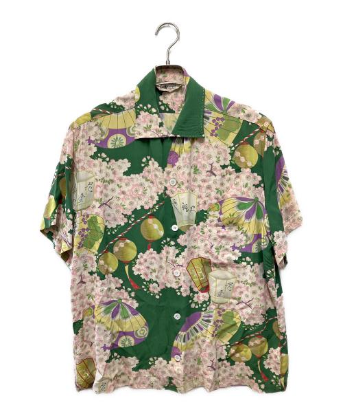 Sun Surf（サンサーフ）Sun Surf (サンサーフ) 半袖シャツ グリーン サイズ:Lの古着・服飾アイテム