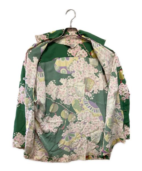 Sun Surf（サンサーフ）Sun Surf (サンサーフ) 半袖シャツ グリーン サイズ:Lの古着・服飾アイテム