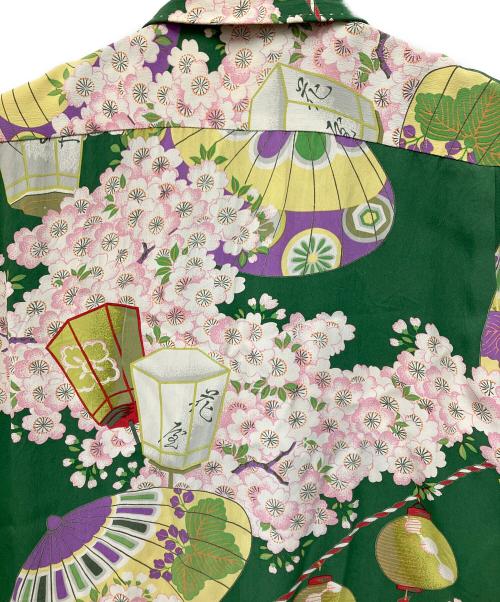Sun Surf（サンサーフ）Sun Surf (サンサーフ) 半袖シャツ グリーン サイズ:Lの古着・服飾アイテム