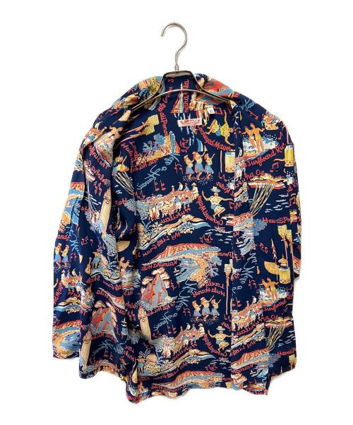 Sun Surf（サンサーフ）Sun Surf (サンサーフ) 半袖シャツ ネイビー サイズ:Lの古着・服飾アイテム