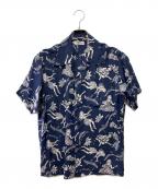 Sun Surfサンサーフ）の古着「半袖シャツ」｜ネイビー