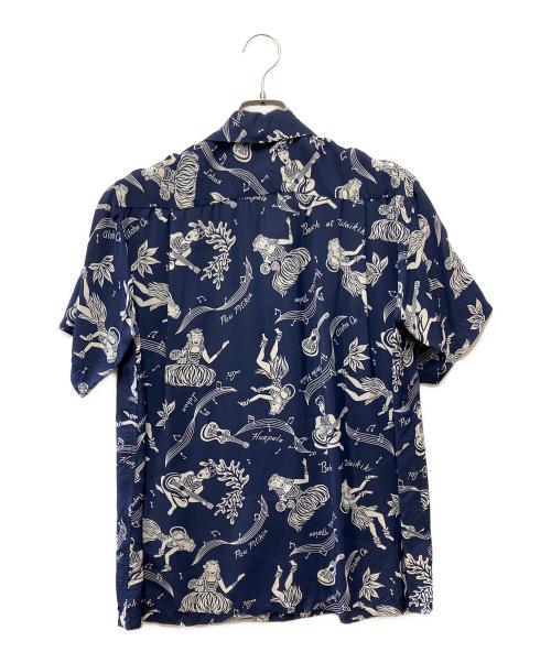 Sun Surf（サンサーフ）Sun Surf (サンサーフ) 半袖シャツ ネイビー サイズ:Mの古着・服飾アイテム