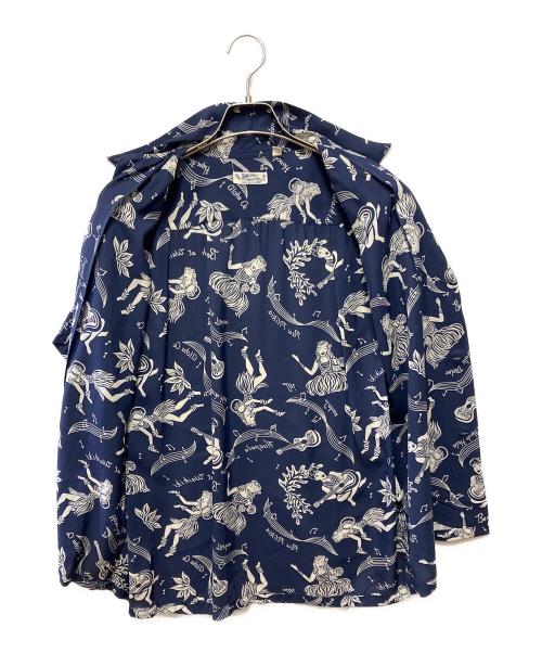 Sun Surf（サンサーフ）Sun Surf (サンサーフ) 半袖シャツ ネイビー サイズ:Mの古着・服飾アイテム