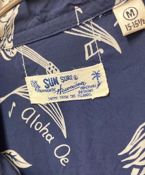 Sun Surf（サンサーフ）Sun Surf (サンサーフ) 半袖シャツ ネイビー サイズ:Mの古着・服飾アイテム