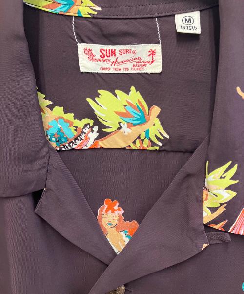 Sun Surf（サンサーフ）Sun Surf (サンサーフ) 半袖シャツ ブラウン サイズ:Mの古着・服飾アイテム