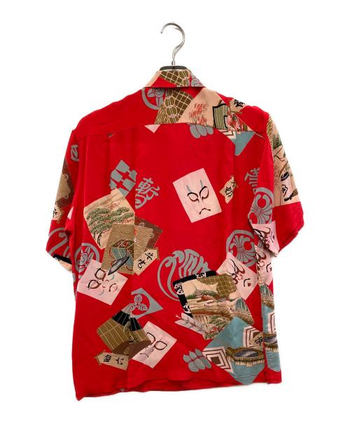 Sun Surf（サンサーフ）Sun Surf (サンサーフ) 半袖シャツ レッド サイズ:Mの古着・服飾アイテム