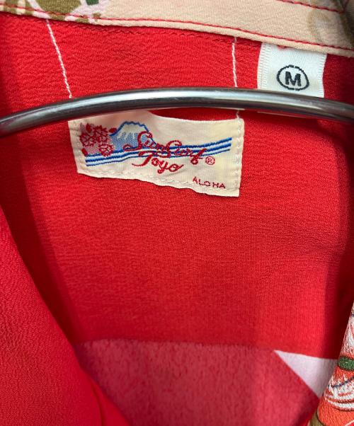 Sun Surf（サンサーフ）Sun Surf (サンサーフ) 半袖シャツ レッド サイズ:Mの古着・服飾アイテム