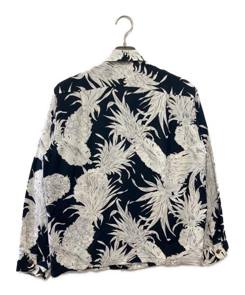 Sun Surf（サンサーフ）Sun Surf (サンサーフ) 長袖シャツ ブラック×ホワイト サイズ:Mの古着・服飾アイテム