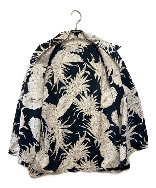 Sun Surf（サンサーフ）Sun Surf (サンサーフ) 長袖シャツ ブラック×ホワイト サイズ:Mの古着・服飾アイテム