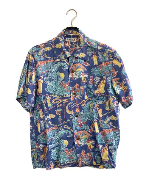 Sun Surf（サンサーフ）Sun Surf (サンサーフ) 半袖シャツ ブルー サイズ:Mの古着・服飾アイテム