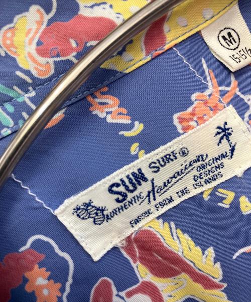 Sun Surf（サンサーフ）Sun Surf (サンサーフ) 半袖シャツ ブルー サイズ:Mの古着・服飾アイテム
