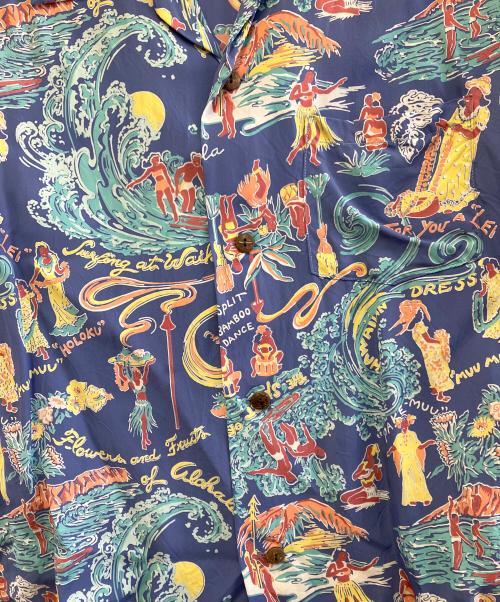 Sun Surf（サンサーフ）Sun Surf (サンサーフ) 半袖シャツ ブルー サイズ:Mの古着・服飾アイテム