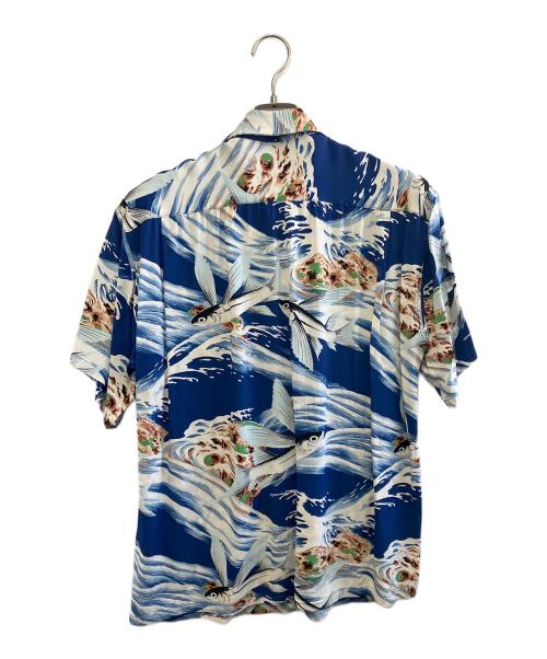 Sun Surf（サンサーフ）Sun Surf (サンサーフ) 半袖シャツ ブルー サイズ:Mの古着・服飾アイテム
