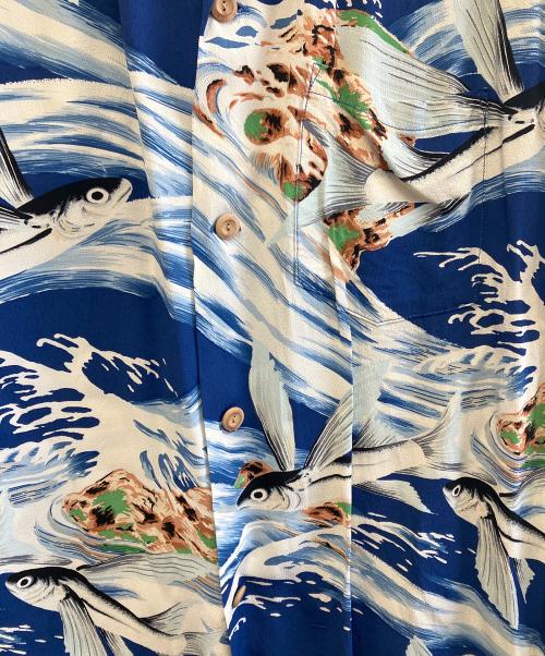 Sun Surf（サンサーフ）Sun Surf (サンサーフ) 半袖シャツ ブルー サイズ:Mの古着・服飾アイテム