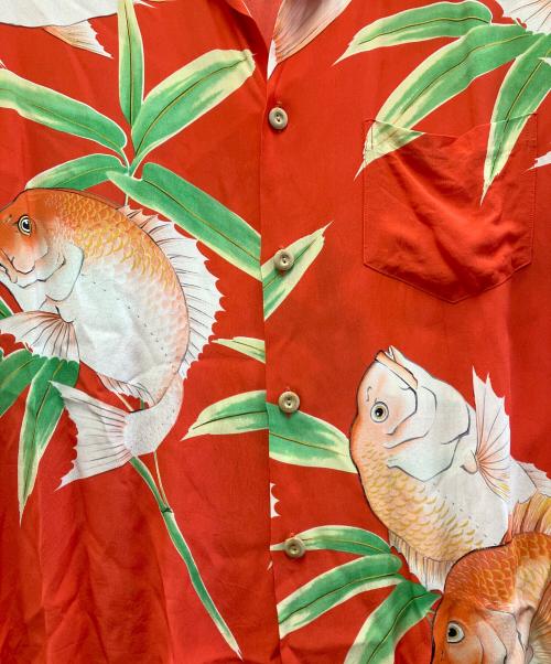 Sun Surf（サンサーフ）Sun Surf (サンサーフ) 半袖シャツ レッド サイズ:Mの古着・服飾アイテム