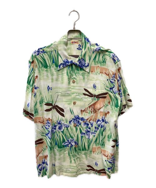 Sun Surf（サンサーフ）Sun Surf (サンサーフ) 半袖シャツ グリーン サイズ:Lの古着・服飾アイテム