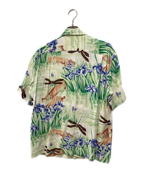 Sun Surf（サンサーフ）Sun Surf (サンサーフ) 半袖シャツ グリーン サイズ:Lの古着・服飾アイテム