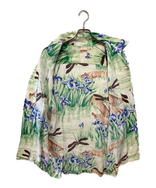 Sun Surf（サンサーフ）Sun Surf (サンサーフ) 半袖シャツ グリーン サイズ:Lの古着・服飾アイテム
