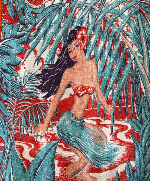 Sun Surf（サンサーフ）Sun Surf (サンサーフ) ARTVOGUE (アートヴォーグ) 半袖シャツ オレンジ サイズ:Mの古着・服飾アイテム