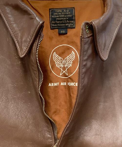 BUZZ RICKSON'S（バズリクソンズ）BUZZ RICKSON'S (バズリクソンズ) A-2フライトジャケット ブラウン サイズ:40の古着・服飾アイテム
