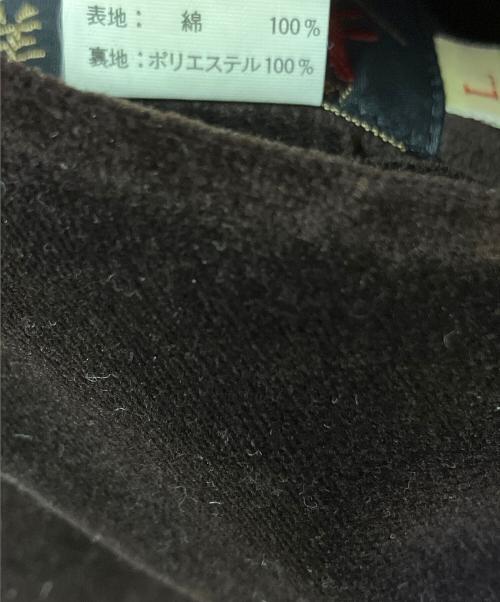 テーラー東洋（テーラートウヨウ）テーラー東洋 (テーラートウヨウ) 別珍×サテンキルト リバーシブルスカジャン ブラウン サイズ:Lの古着・服飾アイテム