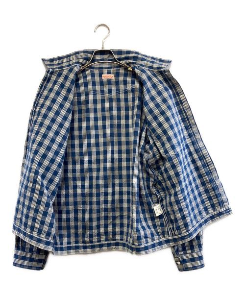 UNION SUPPLY（ユニオンサプライ）UNION SUPPLY (ユニオンサプライ) Sun Surf (サンサーフ) 長袖シャツ ブルー サイズ:17 1/2の古着・服飾アイテム