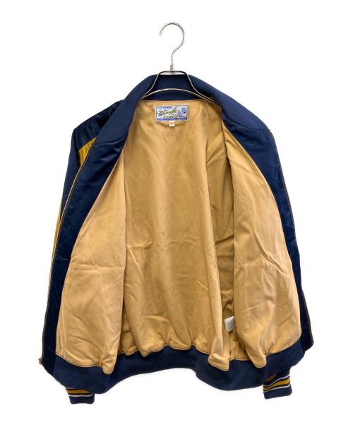 whitesville（ホワイツビル）whitesville (ホワイツビル) スタジャン ネイビー×イエロー サイズ:40の古着・服飾アイテム