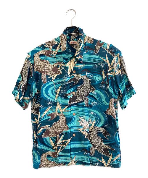 Sun Surf（サンサーフ）Sun Surf (サンサーフ) 半袖シャツ ブルー サイズ:Lの古着・服飾アイテム