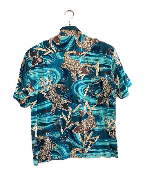 Sun Surf（サンサーフ）Sun Surf (サンサーフ) 半袖シャツ ブルー サイズ:Lの古着・服飾アイテム
