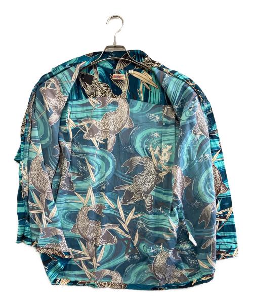 Sun Surf（サンサーフ）Sun Surf (サンサーフ) 半袖シャツ ブルー サイズ:Lの古着・服飾アイテム