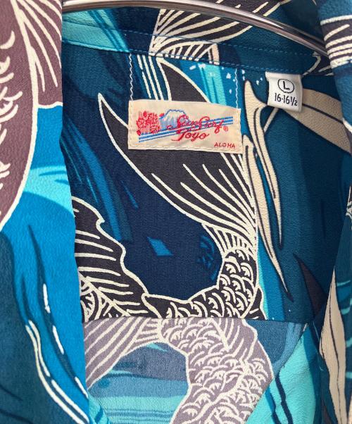 Sun Surf（サンサーフ）Sun Surf (サンサーフ) 半袖シャツ ブルー サイズ:Lの古着・服飾アイテム