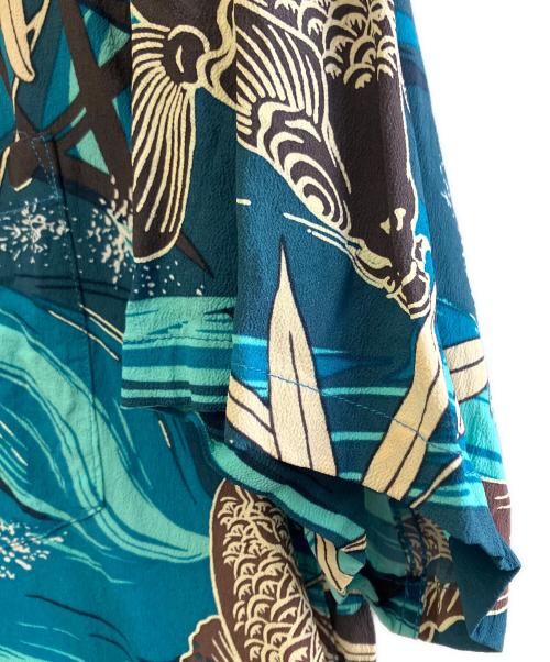 Sun Surf（サンサーフ）Sun Surf (サンサーフ) 半袖シャツ ブルー サイズ:Lの古着・服飾アイテム