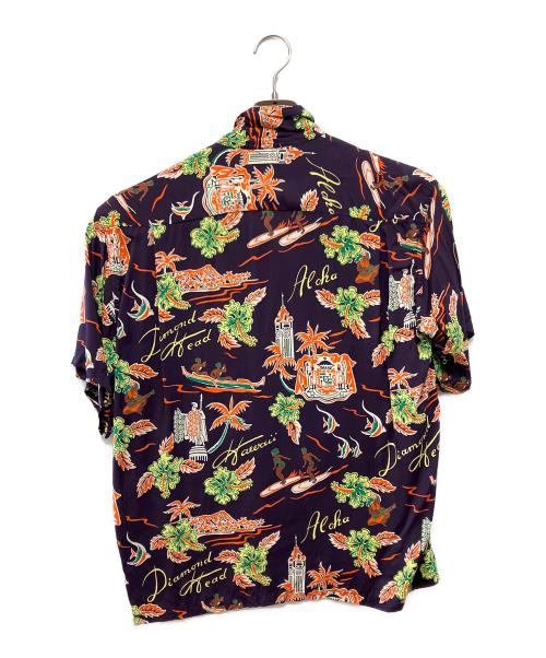 Sun Surf（サンサーフ）Sun Surf (サンサーフ) 半袖シャツ パープル サイズ:Lの古着・服飾アイテム