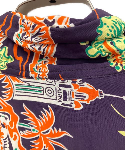 Sun Surf（サンサーフ）Sun Surf (サンサーフ) 半袖シャツ パープル サイズ:Lの古着・服飾アイテム