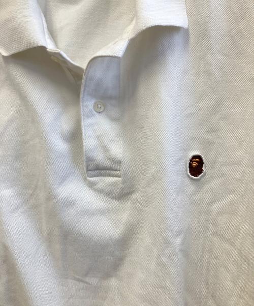 A BATHING APE（アベイシングエイプ）A BATHING APE (アベイシングエイプ) ポロシャツ ホワイト サイズ:XLの古着・服飾アイテム