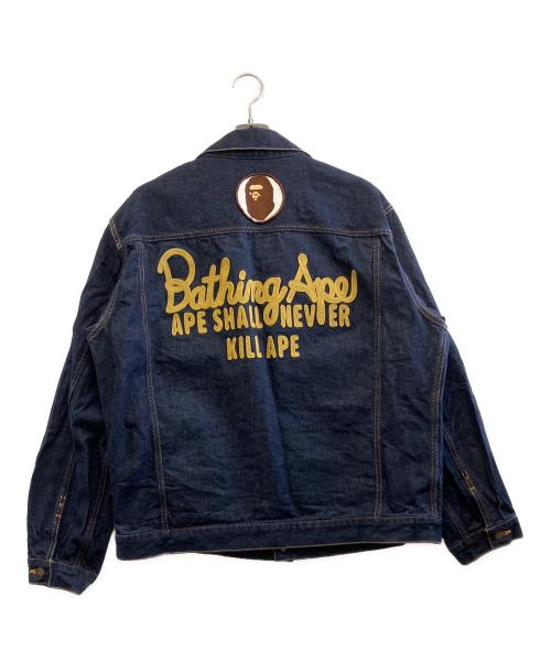 A BATHING APE（アベイシングエイプ）A BATHING APE (アベイシングエイプ) デニムジャケット インディゴ サイズ:2XLの古着・服飾アイテム