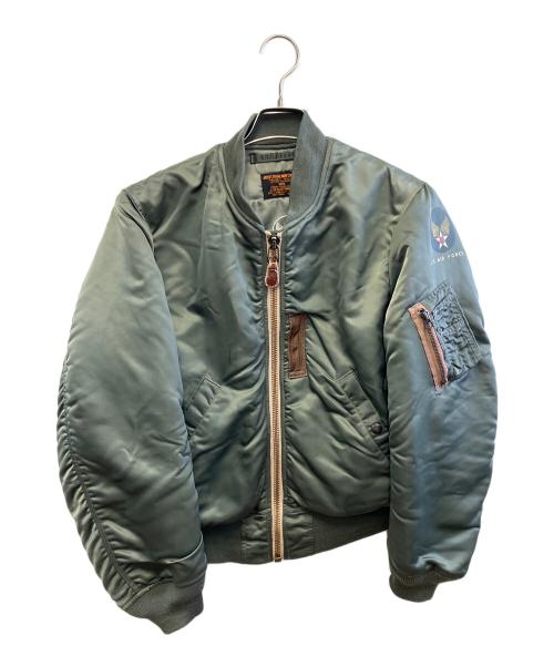 C.A.B.CLOTHING（キャブクロージング）C.A.B.CLOTHING (キャブクロージング) MA-1ジャケット カーキ サイズ:Sの古着・服飾アイテム