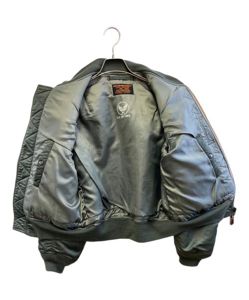 C.A.B.CLOTHING（キャブクロージング）C.A.B.CLOTHING (キャブクロージング) MA-1ジャケット カーキ サイズ:Sの古着・服飾アイテム