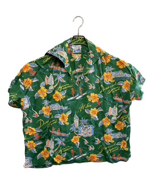 Sun Surf（サンサーフ）Sun Surf (サンサーフ) BEAMS (ビームス) 半袖ブラウス グリーン サイズ:記載なしの古着・服飾アイテム