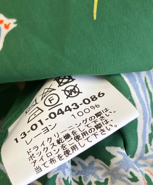 Sun Surf（サンサーフ）Sun Surf (サンサーフ) BEAMS (ビームス) 半袖ブラウス グリーン サイズ:記載なしの古着・服飾アイテム